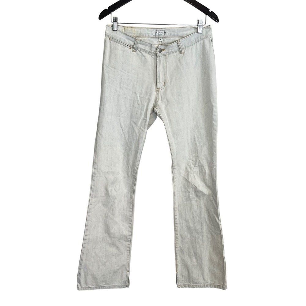 Vintage Jill Stuart Jeans Bleach Wash Flare Leg Women's Size 8‎ Denim Y2K